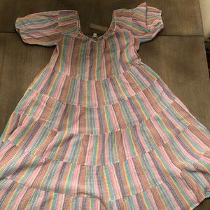 J Crew Beach Tiered Cover Up Dress